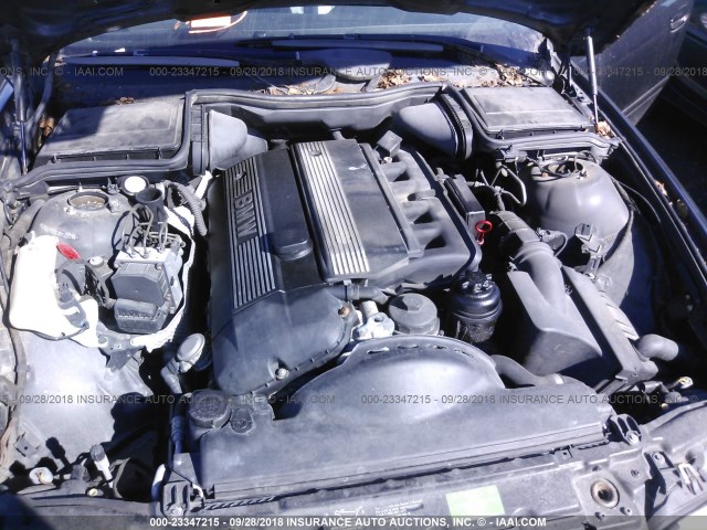 WBADT43423G023254 - 2003 BMW 525 I AUTOMATIC BLACK photo 10