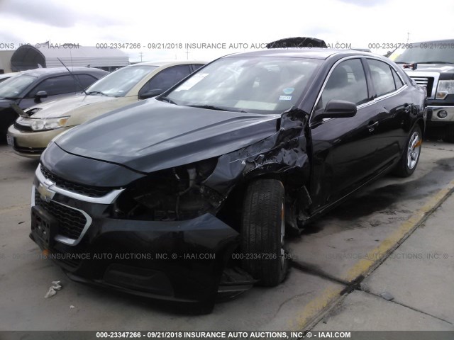 1G11B5SL6FF172311 - 2015 CHEVROLET MALIBU LS შავი ფოტო 2