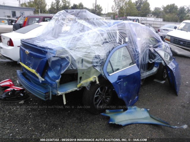 1G1JD5SH8H4149813 - 2017 CHEVROLET SONIC LT BLUE photo 4