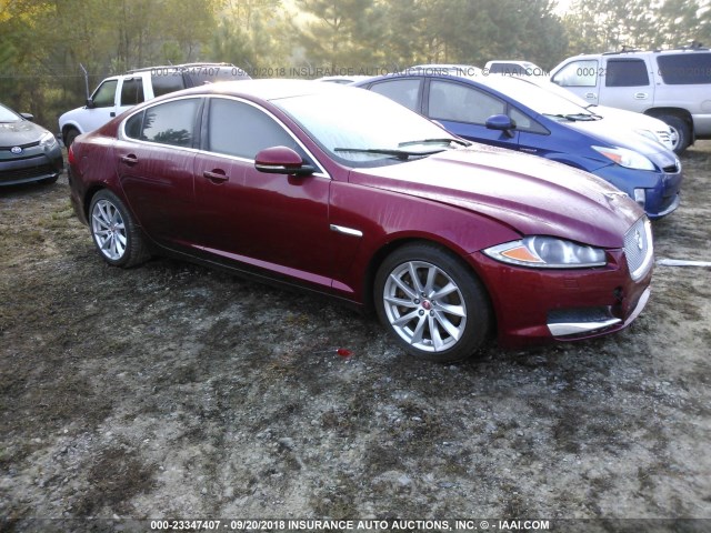 SAJWA0EX2E8U18163 - 2014 JAGUAR XF BURGUNDY photo 1