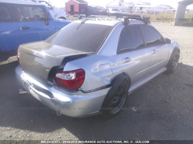 JF1GD29603G500179 - 2003 SUBARU IMPREZA WRX SILVER photo 4