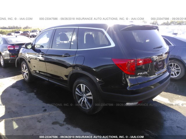 5FNYF6H70GB081292 - 2016 HONDA PILOT EXLN BLACK photo 3