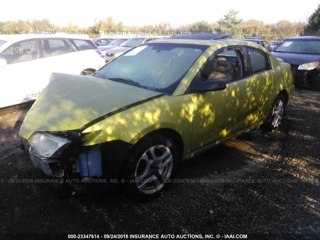 1G8AW14FX4Z131892 - 2004 SATURN ION LEVEL 3 GREEN photo 2