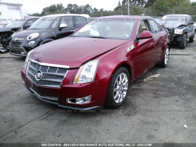 1G6DV57VX90104982 - 2009 CADILLAC CTS HI FEATURE V6 RED photo 2