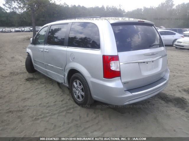 2C4RC1BG6CR251498 - 2012 CHRYSLER TOWN & COUNTRY TOURING SILVER photo 3