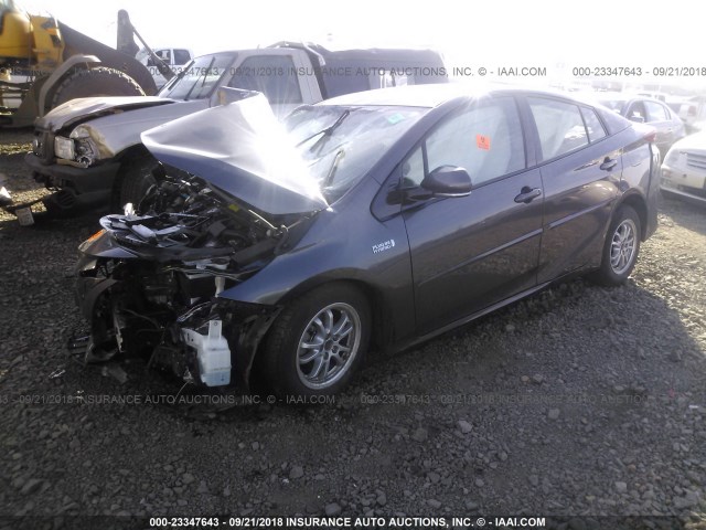 JTDKARFP2H3004494 - 2017 TOYOTA PRIUS PRIME  灰色 照片 2