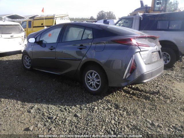 JTDKARFP2H3004494 - 2017 TOYOTA PRIUS PRIME  灰色 照片 3