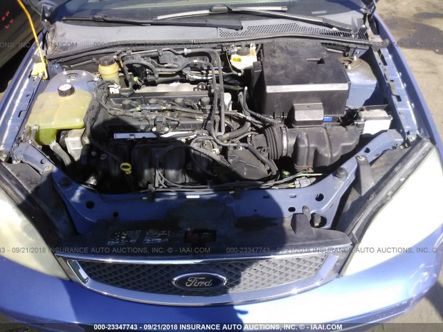 1FAHP36N75W178677 - 2005 FORD FOCUS ZXW BLUE photo 10