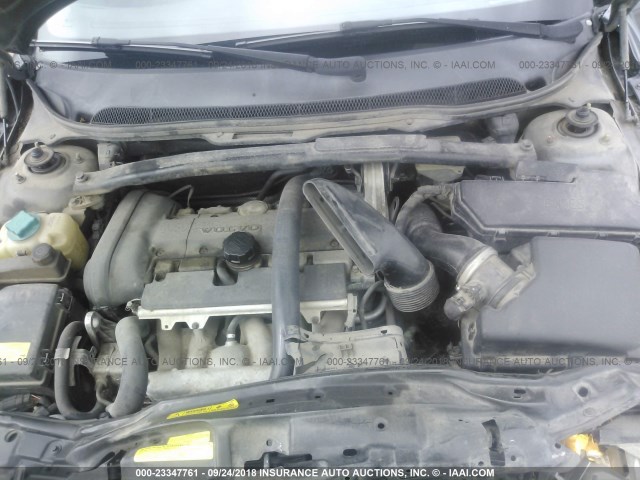 YV1RS592852474092 - 2005 VOLVO S60 2.5T GRAY photo 10