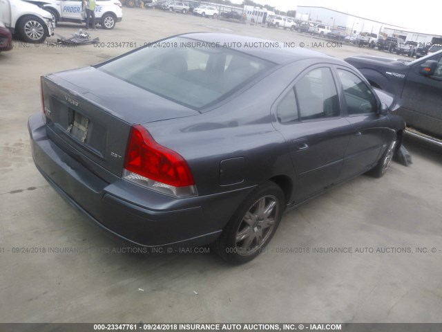YV1RS592852474092 - 2005 VOLVO S60 2.5T GRAY photo 4