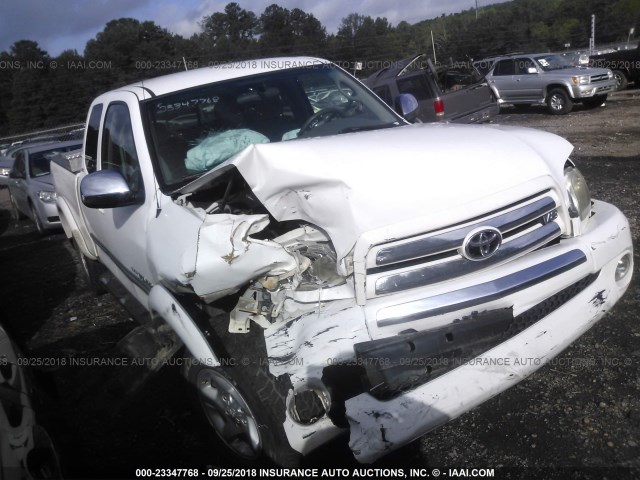 5TBBT44123S421061 - 2003 TOYOTA TUNDRA ACCESS CAB SR5 WHITE photo 1