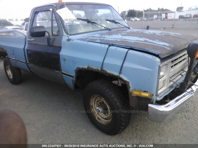 1GCGV24K1HF327670 - 1987 CHEVROLET V20 BLUE photo 1