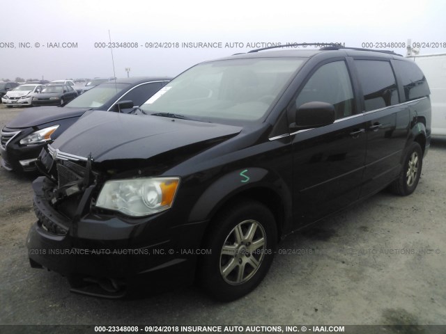 2A8HR54P48R776672 - 2008 CHRYSLER TOWN & COUNTRY TOURING BLACK photo 2