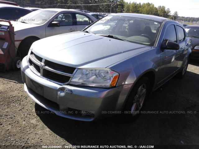 1B3LC56K18N245111 - 2008 DODGE AVENGER SXT SILVER photo 2