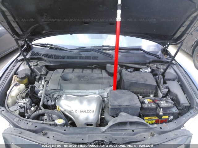 4T1BF3EK7BU145157 - 2011 TOYOTA CAMRY SE/LE/XLE BLACK photo 10