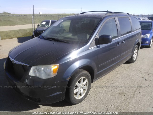 2A8HR54P48R135375 - 2008 CHRYSLER TOWN & COUNTRY TOURING BLUE photo 2