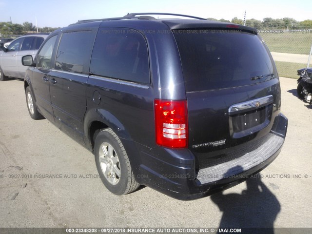 2A8HR54P48R135375 - 2008 CHRYSLER TOWN & COUNTRY TOURING BLUE photo 3