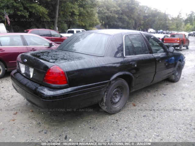 2FAFP71W52X155655 - 2002 FORD CROWN VICTORIA POLICE INTERCEPTOR BLACK photo 4