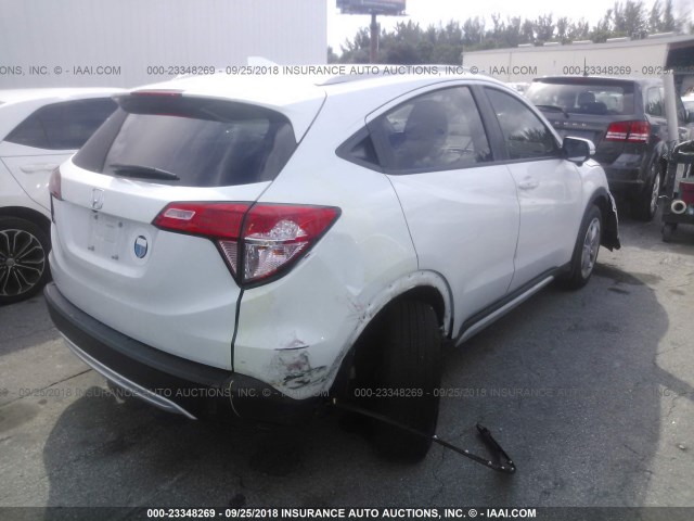 3CZRU5H7XGM729151 - 2016 HONDA HR-V EXL WHITE photo 4