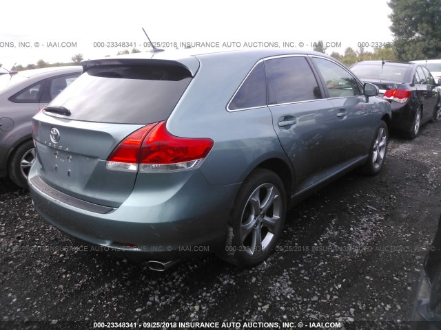 4T3ZK11A39U016829 - 2009 TOYOTA VENZA GREEN photo 4