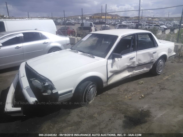 1G4AG54N7N6475650 - 1992 BUICK CENTURY SPECIAL WHITE photo 2
