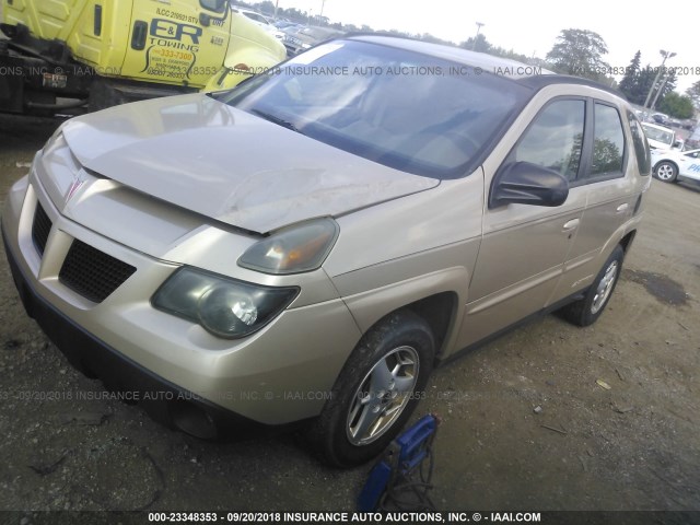 3G7DB03EX3S597799 - 2003 PONTIAC AZTEK GOLD photo 2