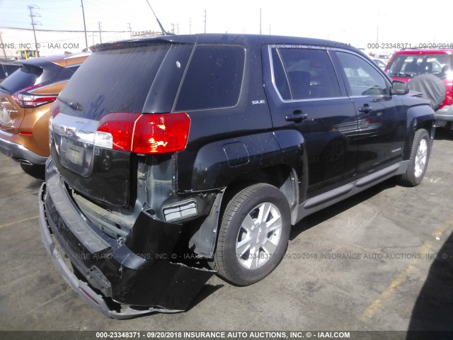 2CTALMEC8B6464187 - 2011 GMC TERRAIN SLE BLACK photo 4