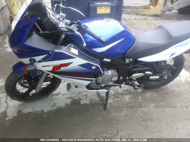 VTTGM51A692100917 - 2009 SUZUKI GS500 BLUE photo 9