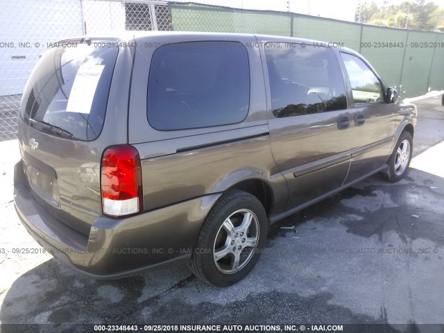 1GNDV23168D145316 - 2008 CHEVROLET UPLANDER LS BROWN photo 4