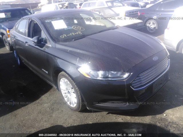 3FA6P0LU6FR296824 - 2015 FORD FUSION SE HYBRID BLACK photo 1