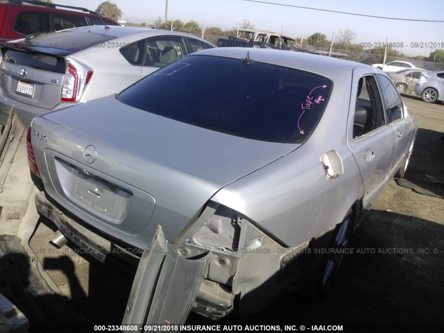 WDBNG70J04A413926 - 2004 MERCEDES-BENZ S 430 SILVER photo 4
