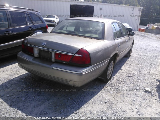 2MEFM74W51X696040 - 2001 MERCURY GRAND MARQUIS GS GOLD photo 4