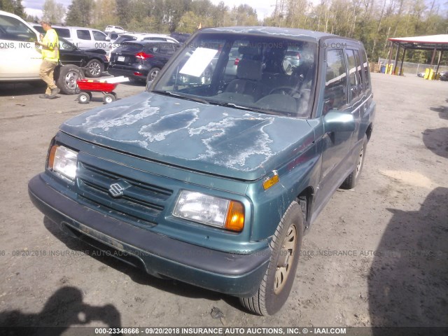 2S3TD03V6W6400123 - 1998 SUZUKI SIDEKICK JX GREEN photo 2