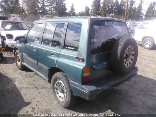 2S3TD03V6W6400123 - 1998 SUZUKI SIDEKICK JX GREEN photo 3