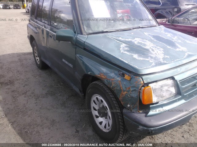 2S3TD03V6W6400123 - 1998 SUZUKI SIDEKICK JX GREEN photo 6