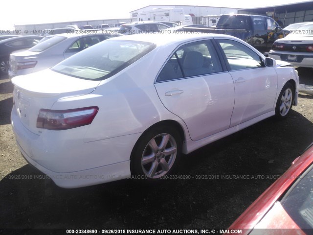 4T1BK46K99U594205 - 2009 TOYOTA CAMRY SE/LE/XLE თეთრი ფოტო 4