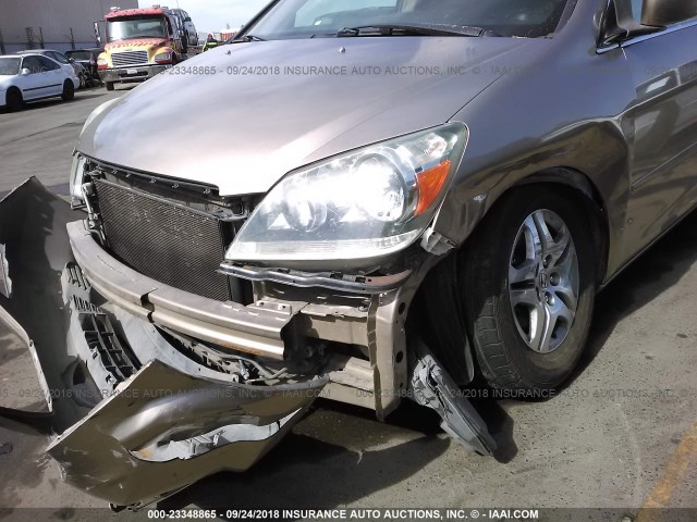 5FNRL38765B019291 - 2005 HONDA ODYSSEY EXL GRAY photo 6