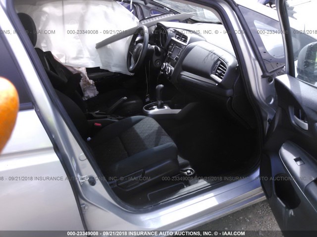 JHMGK5H5XGX017054 - 2016 HONDA FIT LX SILVER photo 5