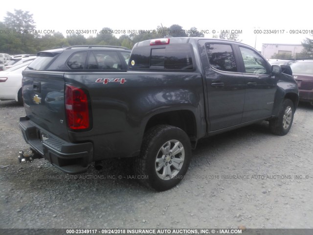 1GCGTCE36G1331888 - 2016 CHEVROLET COLORADO LT GRAY photo 4