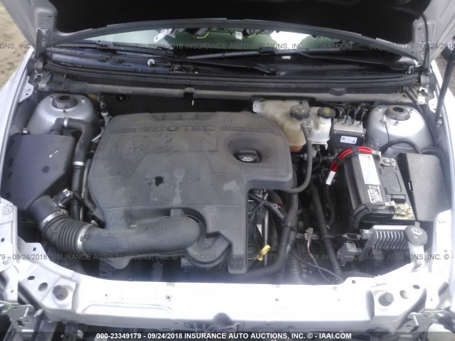 1G1ZA5E06CF386606 - 2012 CHEVROLET MALIBU LS ვერცხლისფერი ფოტო 10