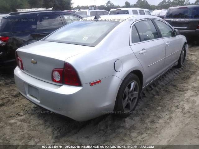 1G1ZA5E06CF386606 - 2012 CHEVROLET MALIBU LS ვერცხლისფერი ფოტო 4