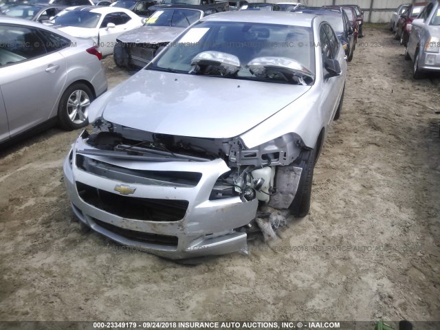 1G1ZA5E06CF386606 - 2012 CHEVROLET MALIBU LS ვერცხლისფერი ფოტო 6