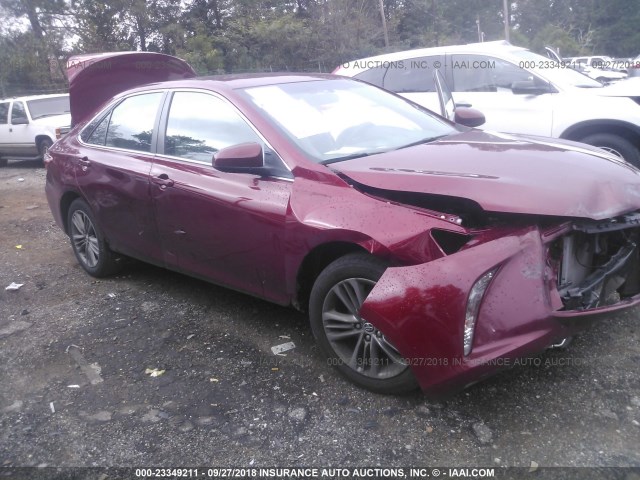 4T1BF1FK7FU924924 - 2015 TOYOTA CAMRY LE/XLE/SE/XSE RED photo 1