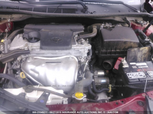 4T1BF1FK7FU924924 - 2015 TOYOTA CAMRY LE/XLE/SE/XSE RED photo 10