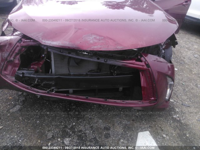 4T1BF1FK7FU924924 - 2015 TOYOTA CAMRY LE/XLE/SE/XSE RED photo 6