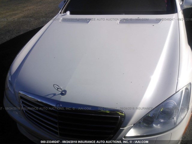 WDDNG71X59A271543 - 2009 MERCEDES-BENZ S 550 WHITE photo 10