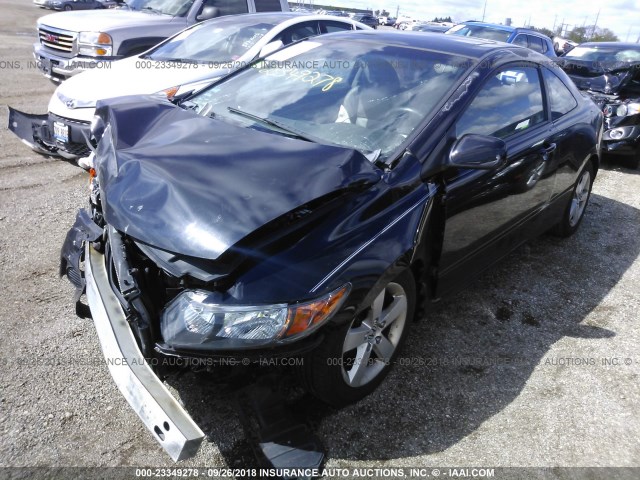 2HGFG12958H533056 - 2008 HONDA CIVIC EXL BLACK photo 2