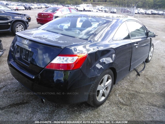 2HGFG12958H533056 - 2008 HONDA CIVIC EXL BLACK photo 4