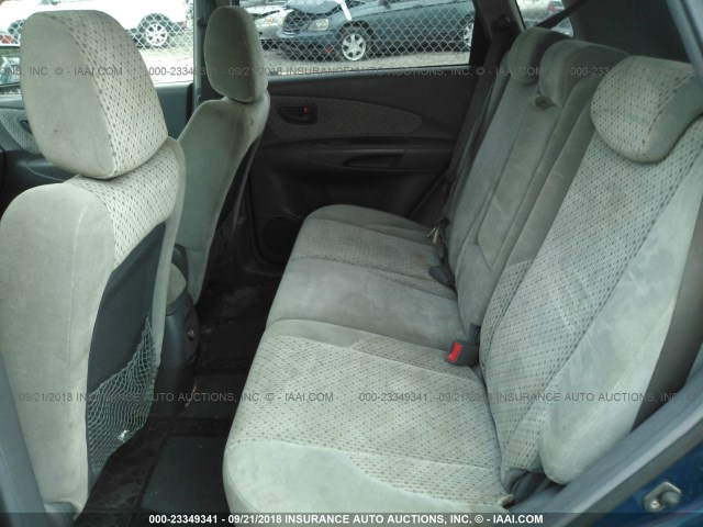 KM8JN12D75U099553 - 2005 HYUNDAI TUCSON GLS/LX BLUE photo 8