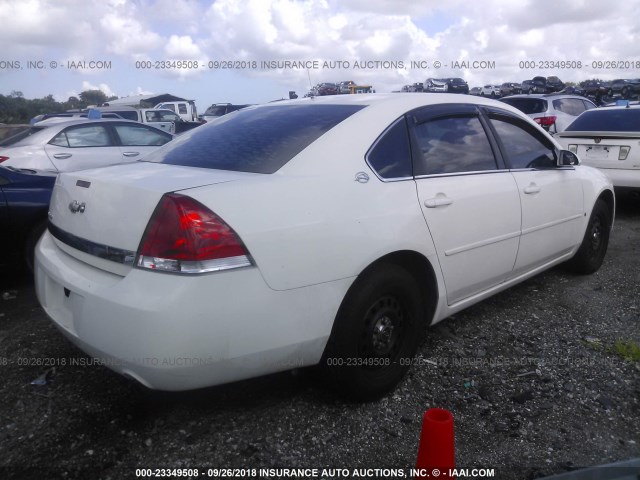 2G1WS551969432628 - 2006 CHEVROLET IMPALA POLICE WHITE photo 4